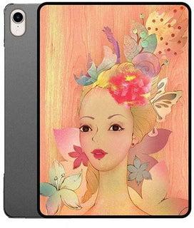 Protective Flip Case Cover for Apple iPad Mini 6 Girl Floral