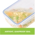 Lock &amp; Lock Square Food Container - 1.5 Liter - Clear