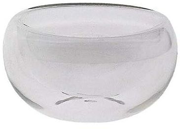 Double Wall Clear Glass Teacups, Set of 12 Pcs