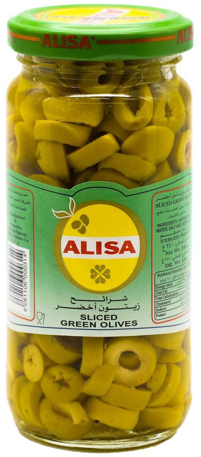 Alisa green olive slices 120 g