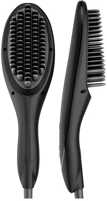 Get Rush Brush S3 Hair Straightener Brush for Women - Black with best offers | Raneen.com