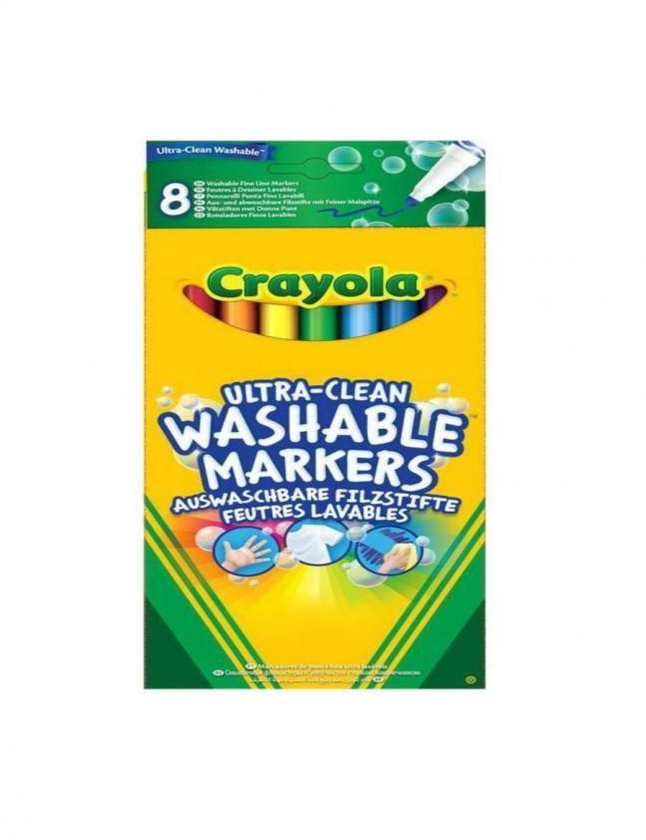 Crayola Washable Super Markers - 8 Markers