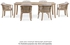 كرسي سفرة خشب أكاسيا وخيزران أشمور V2 (59.2 × 60 × 73 سم، قطعتين)