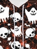 Gothic Halloween Skull Ghost Candy Spider Web Print Drawstring Hoodie For Men - 6xl