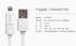 Golf Cable Two in One for iPhone & Micro USB Data Sync Cable Gray