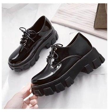 Lace-Up Ankle Boots Black
