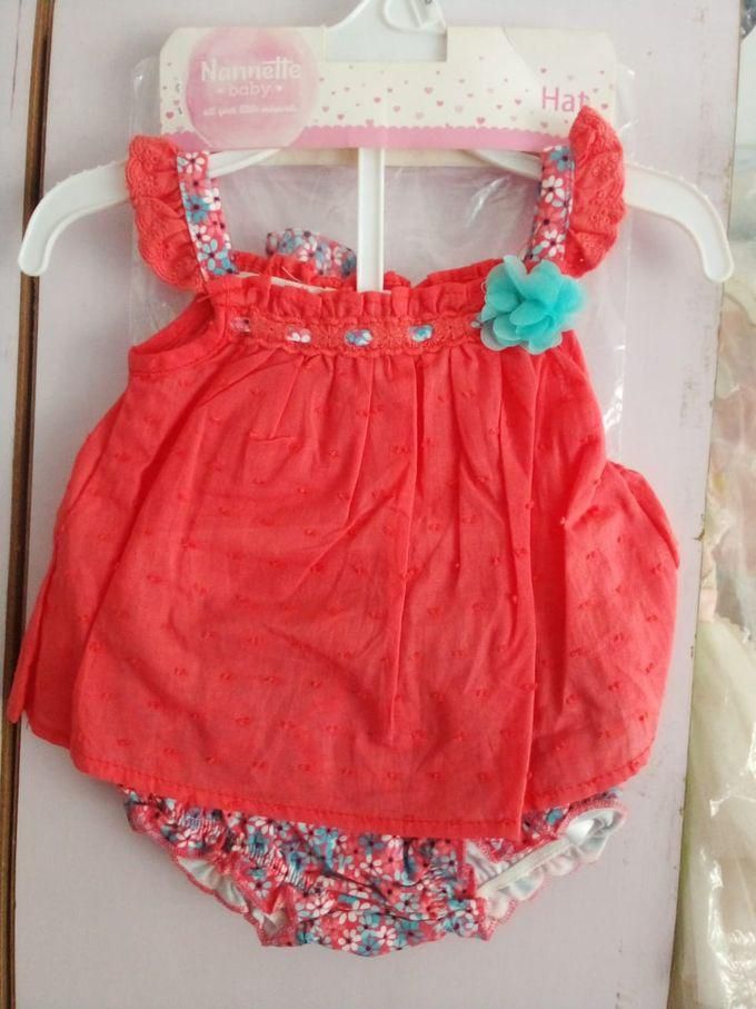 Nannette Baby Girls Dress With Hat