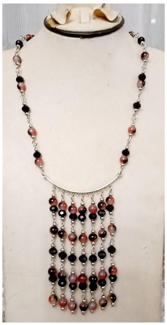 A Beautiful Necklace Of Multicolor Beads
