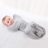 Love To Dream Swaddle Up Original, Small (3.5-6kg), Ideal Fabric for Moderate Temperatures (20-24°C), Arms Up Position, Hip-Healthy, Twin Zipper for Easy Nappy changes, Grey