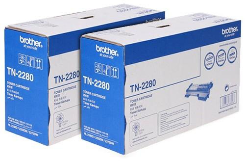 Brother TN-2280 High Capacity Black Toner Cartridge 2 PCS pack