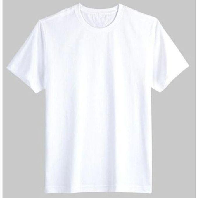 High Quality Plain Roundneck T-shirt White