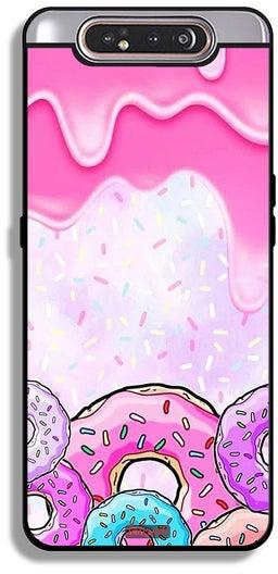 Samsung Galaxy A80 Protective Case Cover Donut Colors