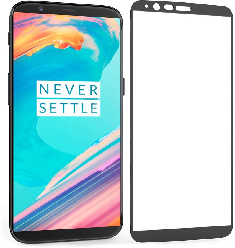 Bdotcom Full Covered Tempered Glass Screen Protector for OnePlus 5T