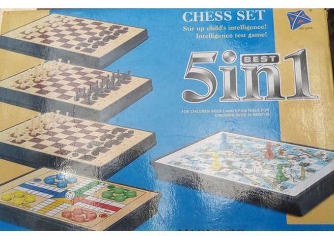5 In 1 Chess Set Game