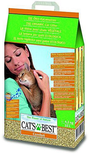 Cat's Best : Comfort Non-Clumping 100% Organic Fibers Cat Litter- 10Ltrs