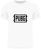 PlayerUnknown's Battlegrounds Graphic Casual Crew Neck Slim-Fit Premium T-Shirt White