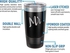 New Mr Mrs Mugs Personalized 20oz Insulated Stainless Steel Powder Coated Tumbler Set of 2
