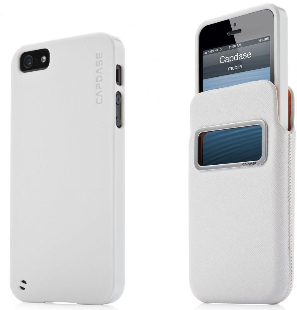 Capdase DPIH5-V622 id Pocket Value Set Xpose with Luxe XL for iPhone 5 - White