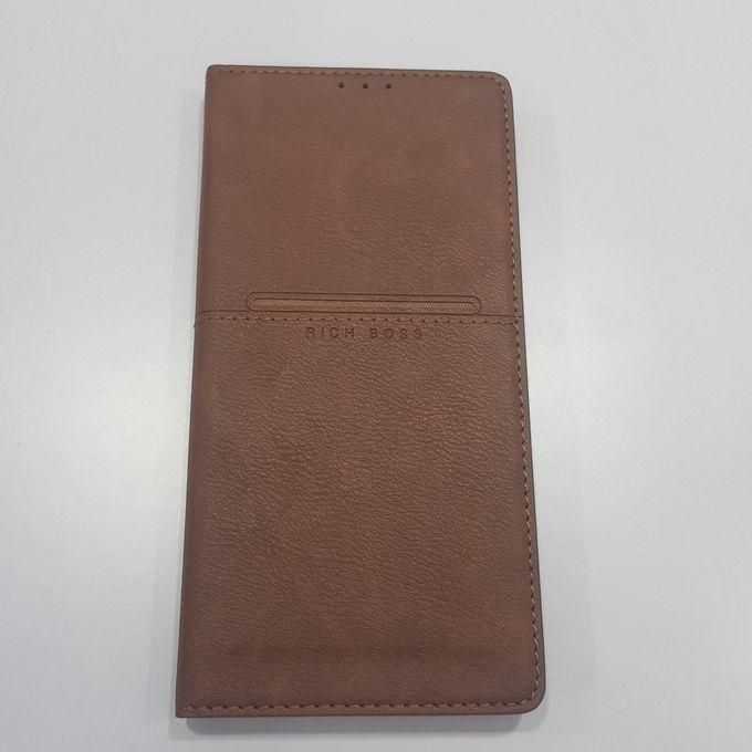 Rich Boss Flip Cover Rich Boos For Oppo A74-brown
