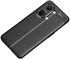 جراب OnePlus Nord 3 ، كفر مضاد للانزلاق بتصميم ليتشي ، جراب نحيف لامتصاص الصدمات - أسود