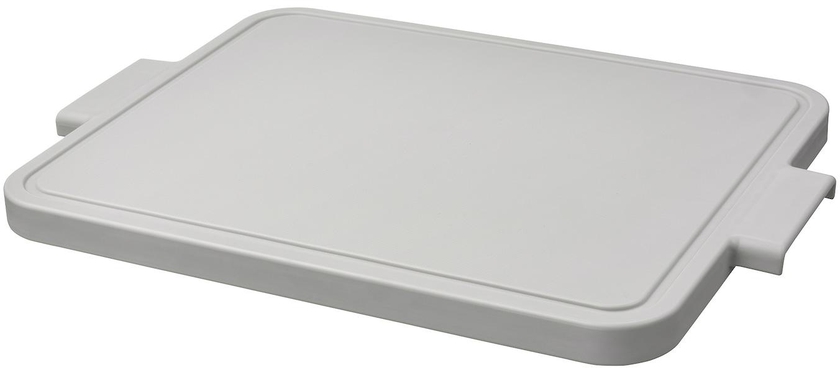 LILLHAVET Chopping board - light grey 49x35 cm