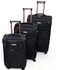 OFFER Fashion 3 In 1 Black Elegant Travelling Suitcase - Black as picture