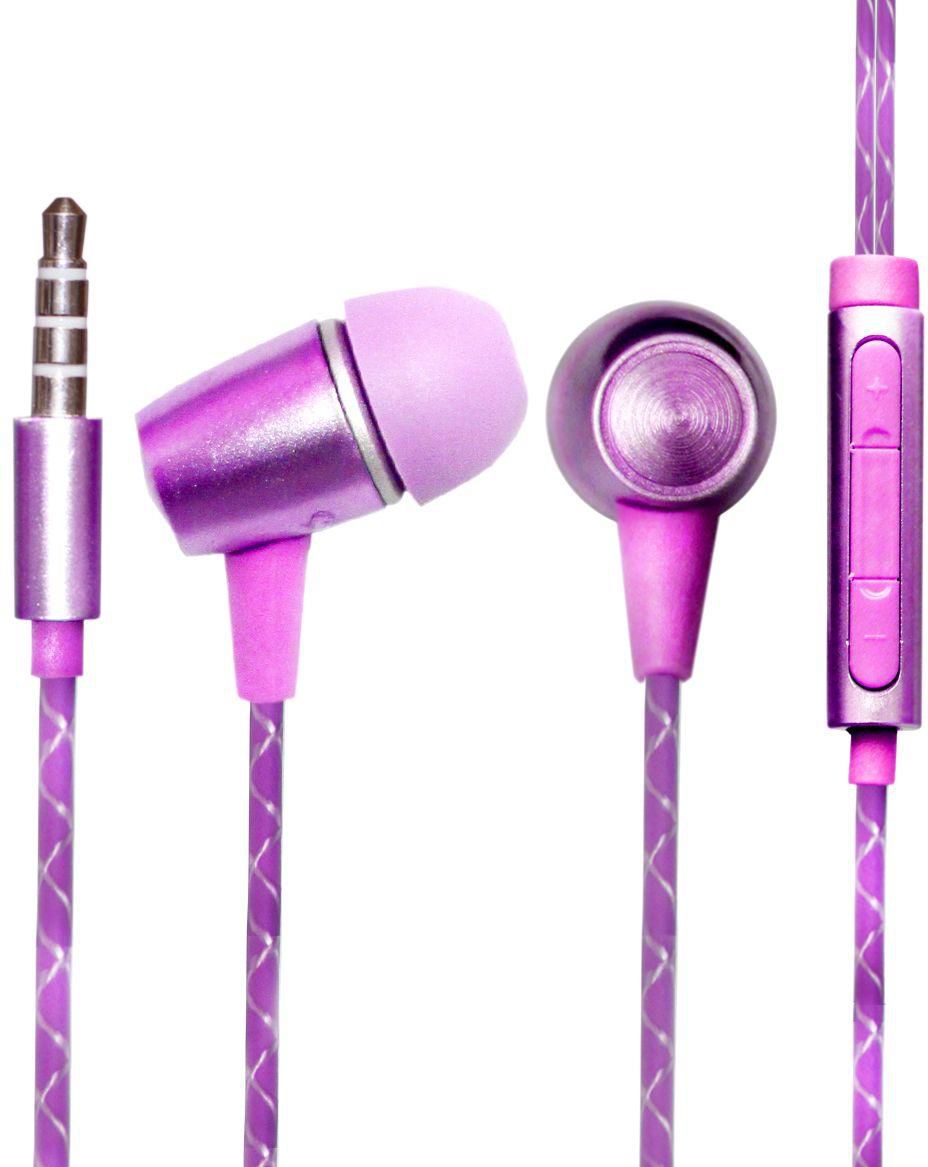 Margoun intense Stereo Handsfree Headset with Microphone for Huawei series - PURPLE