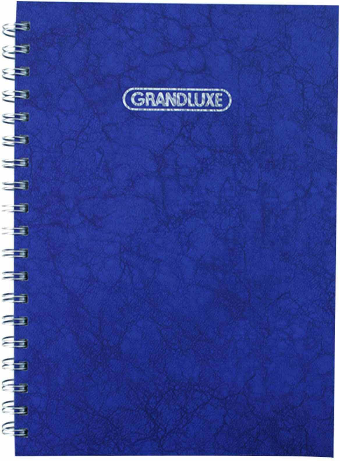 Grandluxe B5 Hard Cover Spiral Bound Notebook Blue