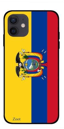 Ecuador Flag Printed Case Cover -for Apple iPhone 12 mini Yellow/Blue/Red Yellow/Blue/Red