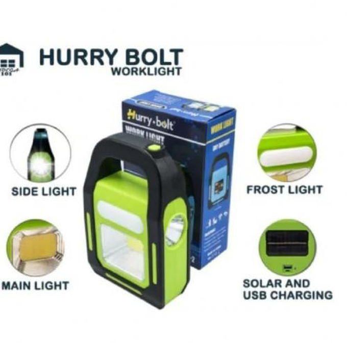 SolA Flashlight And Spotlight For Home Or For Trips Using Solar Energy And A Power Bank As Well