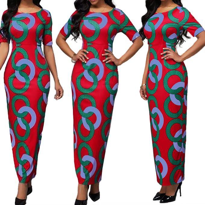 Women Dresses Summer Long Dress Plus Size Party Dress Evening Dress - LH023 Red