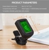 T-02 Guitar Tuner Clip-On Chromatic Digital Tuner Lcd Display Mini Size Tuner For Acoustic Guitar Ukulele Violin