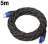 Bluelans 1.6 - 50ft Braided Full 1080P HDMI Male To Male V1.4 Cable For HDTV PS3 Xbox 5 M (Blue + Black)