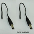 DC Jack Connector Cable For CCTV Camera 2 pcs (Black)