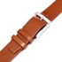 Activ Plain Pattern Leather Belt - Caramel Brown