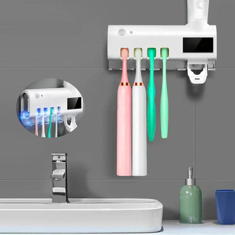 GTE Smart UV Ultraviolet Toothbrush Sterilizer Automatic Squeezing Toothpaste
