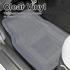 Vaygway All Weather Floor Mats-Universal 4 Piece Car Interior- Rubber Clear Car Plastic Rug- Heavy Duty Weather Protection Mats