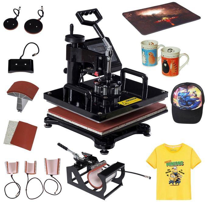 Generic Heat Press Machine 8 In 1 For T-shirts ,Tile,Mugs