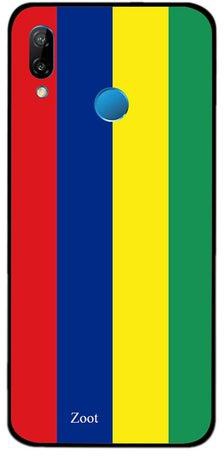 Thermoplastic Polyurethane Protective Case Cover For Huawei Nova 3e Mauritius Flag