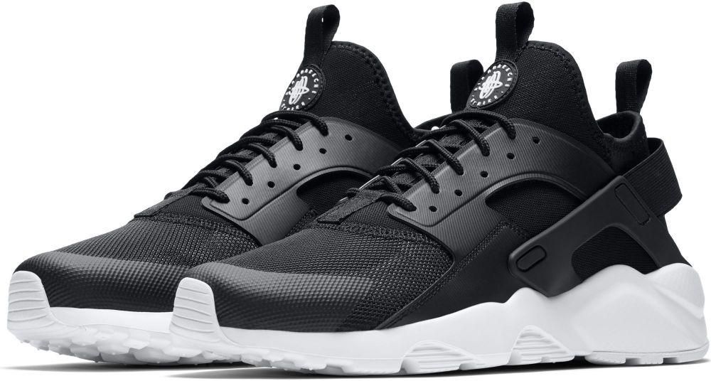 Nike Air Huarache Running Shoes Ultra for Men , White and Black