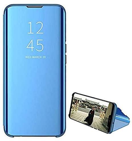 Clear View Standing Cover Huawei Mate 30 Pro - Blue