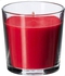 شمعة معطرة في كوب زجاجي من سويت بيري - لون احمر [CDL0100]