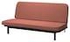 NYHAMN كنبة-سرير 3 مقاعد, مع مرتبة ذات نوابض جيبية/Skartofta أحمر/بني - IKEA