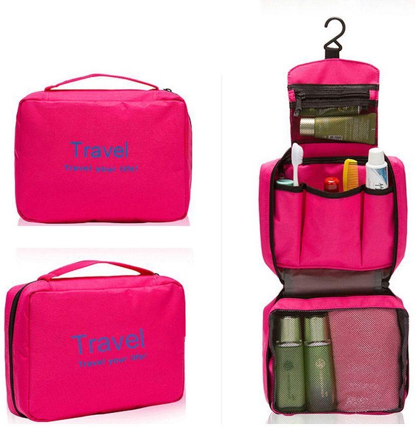 Waterproof Toiletry Bags - Rose Pink