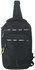 Get Waterproof Cross Bag, 30×18 cm, 4 Zippers - Black with best offers | Raneen.com