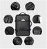 MEINAILI 15.6 Inch Laptop Business Anti-Theft Waterproof Travel Backpack USB Outport - Black