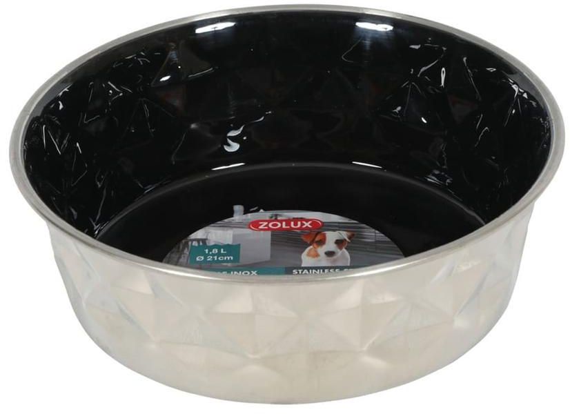 Zolux Stainless Steel Non-Slip Dog Bowl (1.8 L)
