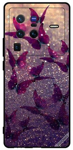 Protective Case Cover For vivo X80 Pro Glitter Butterflies
