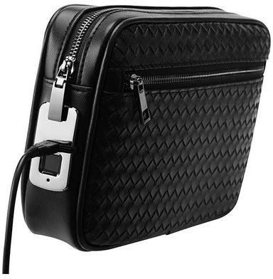 Fingerprint Lock Handbags Men Genuine Leather Purse Clutch Handbag Cash Bag For Man