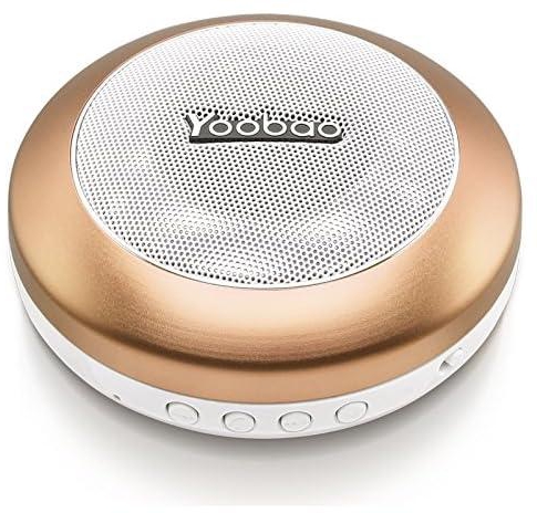 Yoobao YBL-201 Wireless Bluetooth 3.0 Mini Portable Speaker With Micro SD Card Slot - Gold -